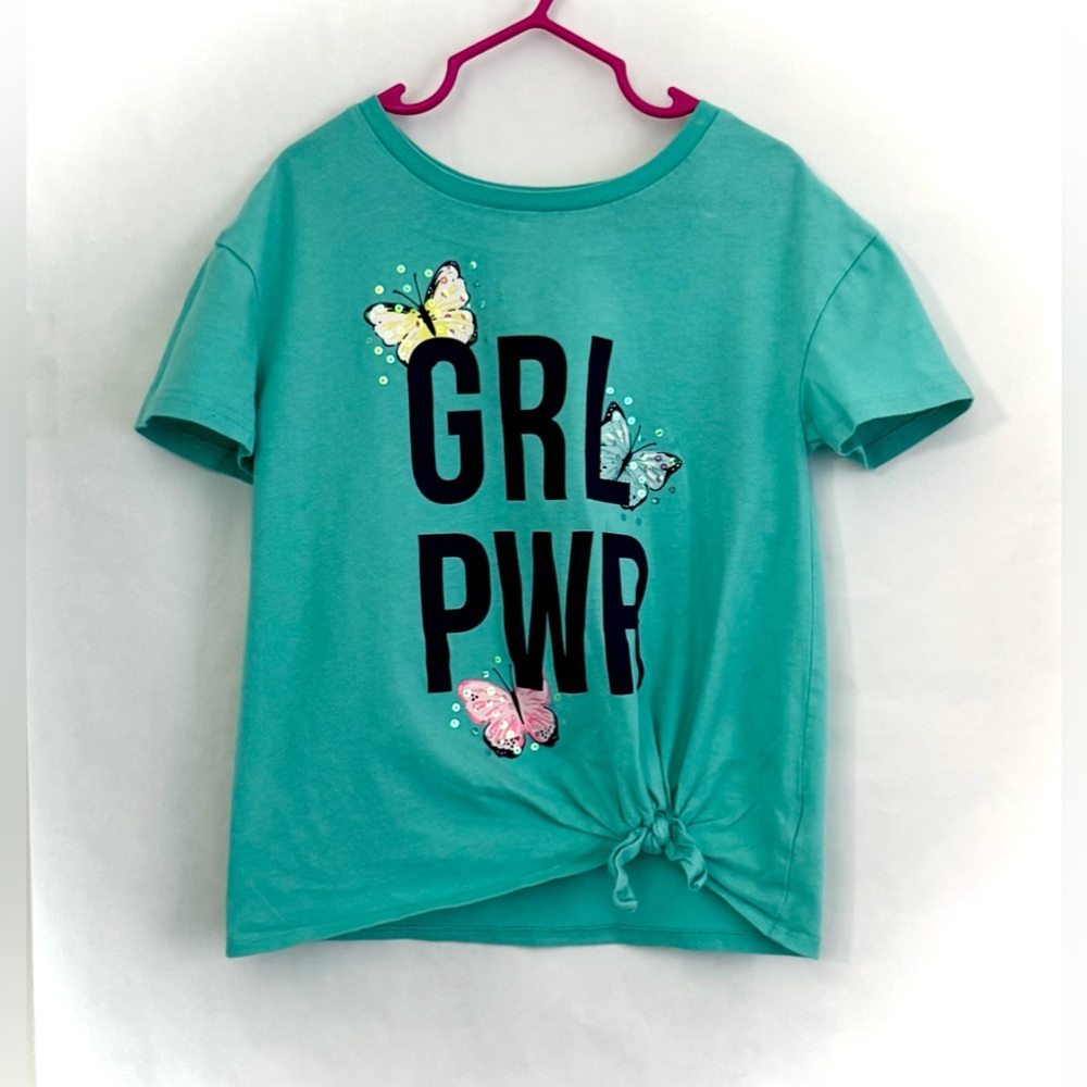 “Girl PWR” Butterfly Tee Shirt By Carters - Picture 3 of 13